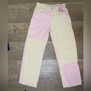 Princess Polly western style cookie block jeans